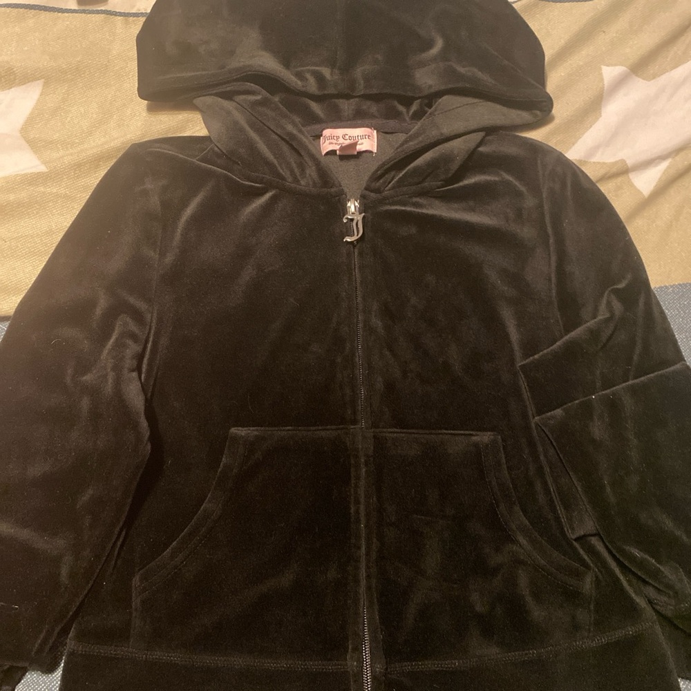 Juicy Couture Black Velvet Kids Jacket